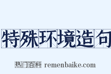 特殊环境造句是什么意思的图片